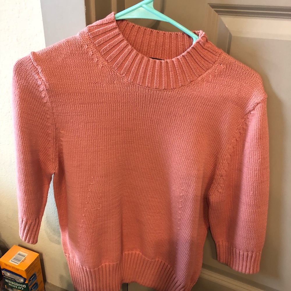 Brand new dusty rose cotton sweater